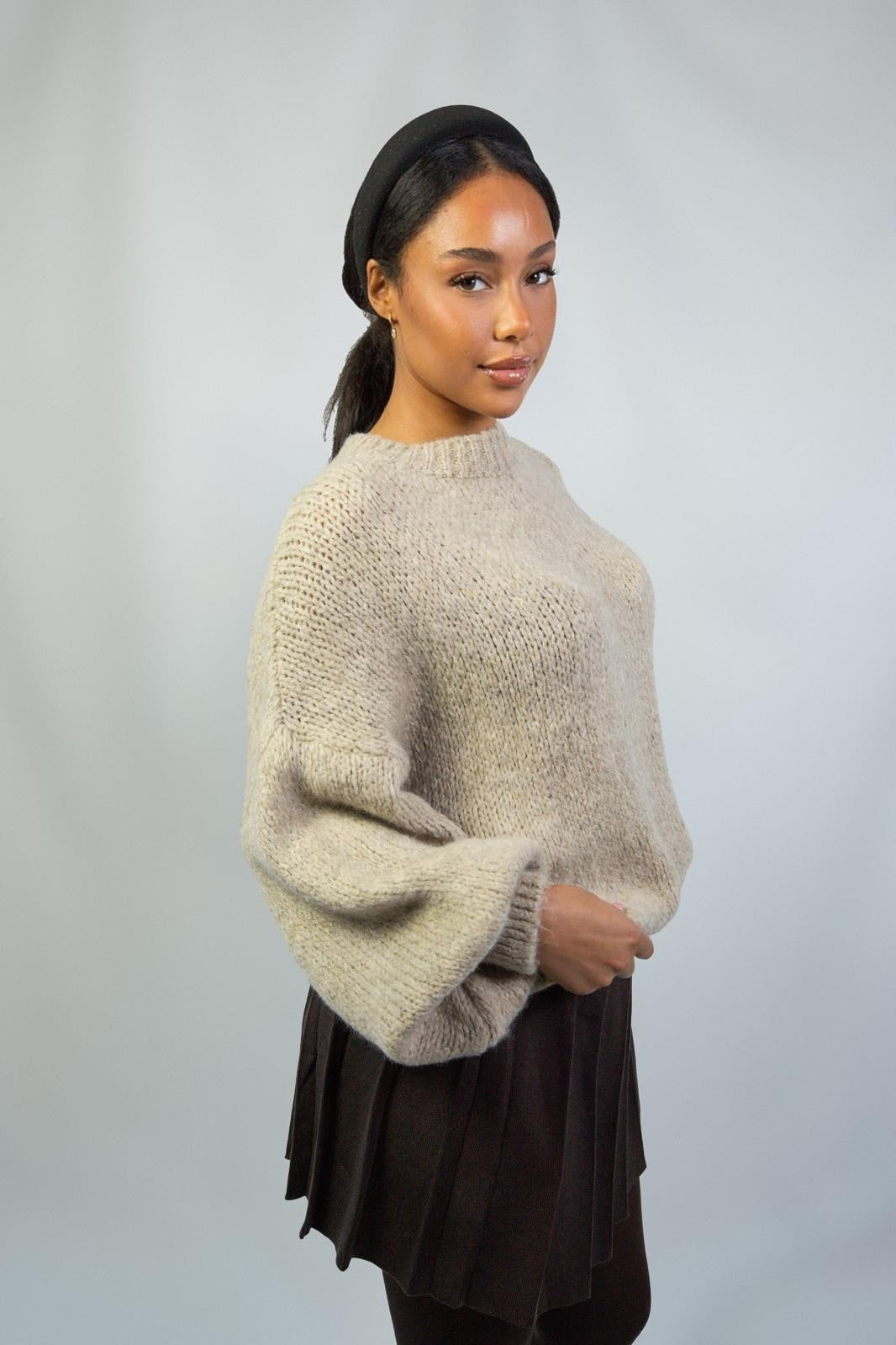 Oversized Knit Sweater – Sidraa Paris
